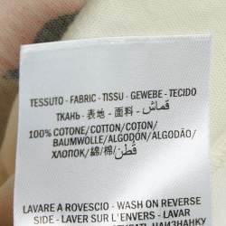 Pre Owned تي شيرت غوتشي قطن بقبة دائرية كريمي إليكسير الحب متوسط