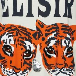 Pre Owned تي شيرت غوتشي قطن بقبة دائرية كريمي إليكسير الحب متوسط