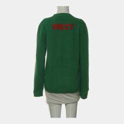 Gucci Green Wool, Polyester Bugs Bunny Sweaters S