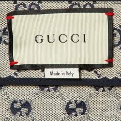 Gucci Ecru GG Jacquard Canvas A-Line Skirt S