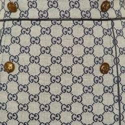 Gucci Ecru GG Jacquard Canvas A-Line Skirt S