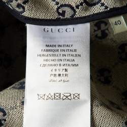 Gucci Ecru GG Jacquard Canvas A-Line Skirt S
