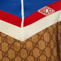 Gucci Brown GG Print Technical Jersey Mini Dress S