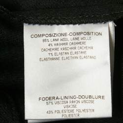 Gucci Black Wool Adjustable Waist Detail Shorts S