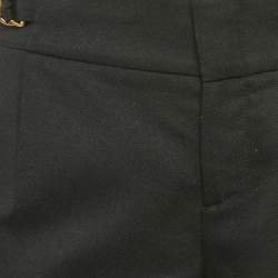 Gucci Black Wool Adjustable Waist Detail Shorts S