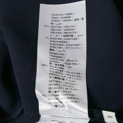 Pre Owned Gucci Navy Blue Crepe Sleeveless Mini Dress S