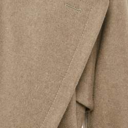 Gucci Green Felt Wool Lapel Collar Jacket S