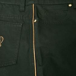 Pre Owned Gucci Black Pocket Detail Cotton Skinny Trousers XS