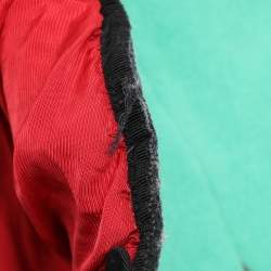 Gucci Green Wool Trompe L'oeil Cape M
