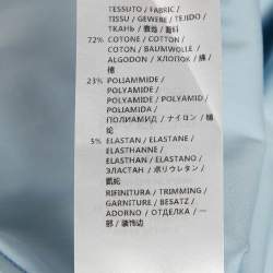 مملوكة مسبقًا Gucci Equestrian Blue Cotton Button Front Shirt M