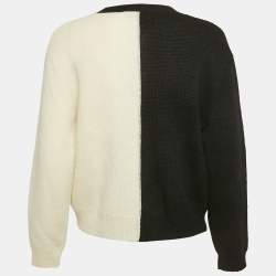 Gucci Black/White Monochrome Button Front Cardigan S