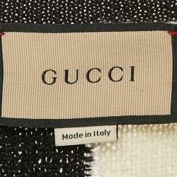 Gucci Black/White Monochrome Button Front Cardigan S