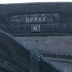 Pre Owned Gucci Dark Blue Denim Fuseaux Jeans M