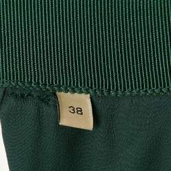 Gucci Green GG Supreme Patterned Velvet Shorts S 