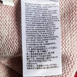 مملوكة مسبقًا سويتر غوتشي صوف وردي مطرز ملاك مقاس كبير جدًا (إكس لارج)