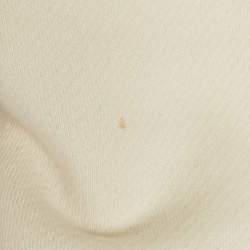 مملوكة مسبقًا Gucci Cream Teddy Embroidered Cotton Knit Hoodie S