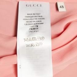 Gucci Black Wool Felt Double Breasted Coat L