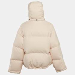 Gucci Pink GG Cotton Canvas Puffer Jacket S
