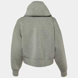 Gucci Grey Viscose Jersey Sweatshirt Hoodie S