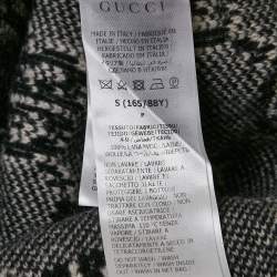 Gucci Black GG Bouclé Jacquard Knit Button Front Cardigan S