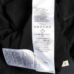 Gucci Black Vintage Logo Print Jersey Distressed Crew Neck T-Shirt XS