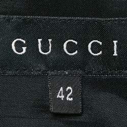 Gucci Black Wool Single Breasted Blazer M