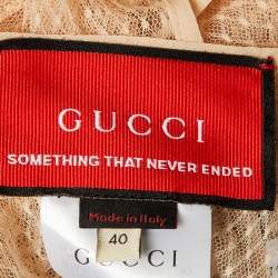 Gucci Light Pink Tulle Sheer Top S