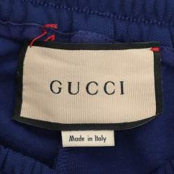Gucci Colorblock Jersey Pattern Web Accent Varsity Track Pants L