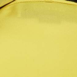 Pre Owned Gucci Yellow Silk Ruffled Shirt S