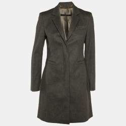 Gucci Grey Wool Mid Length Coat M