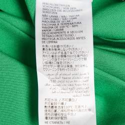 Pre Owned Gucci Green Crepe Pleated Short Skirt M