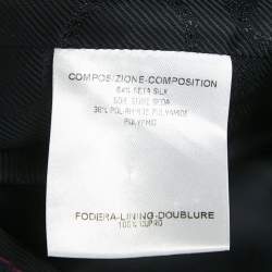 Gucci Black Silk Blend Button Front Blazer M