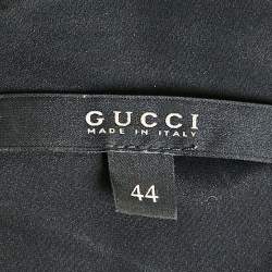 Pre Owned Gucci Brown Knit Belt Detail Mini Dress M