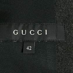 Gucci Dark Grey Wool Single Breasted Blazer M