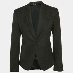 Gucci Dark Grey Wool Single Breasted Blazer M
