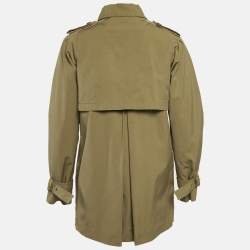 Gucci Brown Cotton Blend Trench Coat M