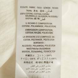 Pre Owned Gucci White Distressed Logo Print Cotton Oversized T-Shirt L