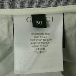 Gucci Grey Cotton Blend Formal Trousers XL