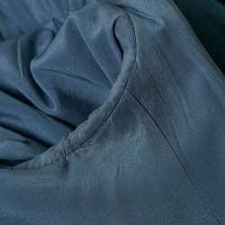 Gucci Blue Crepe Single Breasted Blazer M