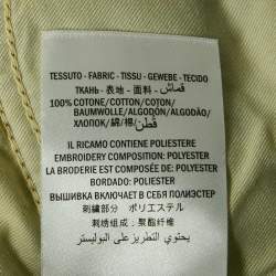 Gucci Blue/Cream Bleached Effect Denim Cat Applique Jeans S Waist 28"