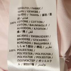 Pre Owned Gucci Pink Cotton Neck Tie Buttoned Shirt M