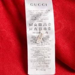 مملوكة مسبقًا Gucci Red GG Monogram Jersey Mini Dress XS