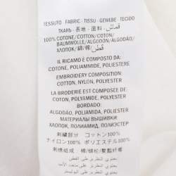 Pre Owned Gucci White Vintage Logo Print Jersey Distressed T-Shirt S