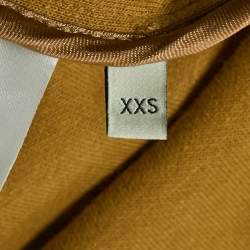 مملوكة مسبقًا Gucci Brown/Green Floral and GG Print Jersey Zip-Up Track Jacket XXS