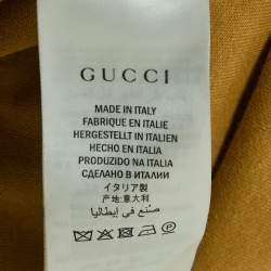 مملوكة مسبقًا Gucci Brown/Green Floral and GG Print Jersey Zip-Up Track Jacket XXS