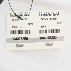 Gucci White Modal Web Belt Top L
