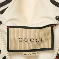 Pre Owned Gucci Cream G Interlocking Jersey Hoodie Dress S