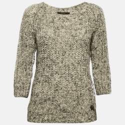 Gucci Grey Wool Blend Round Neck Sweater S