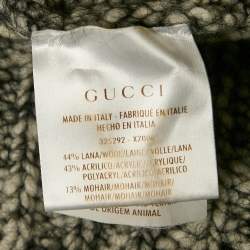 Gucci Grey Wool Blend Round Neck Sweater S