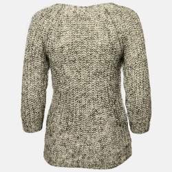 Gucci Grey Wool Blend Round Neck Sweater S